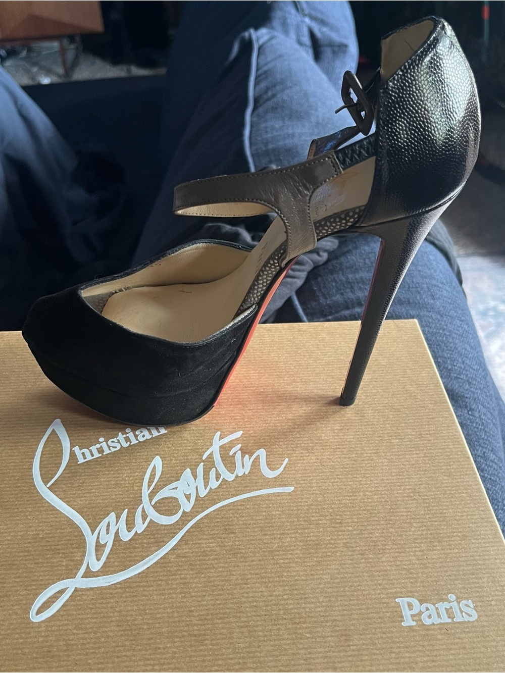 Christian Louboutin D’orsay platform Heels